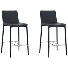 Tidyard Set 3 pz da Bar, Set Tavolino Bar, Set di Mobili per Cucina, Set Bar per la Casa, Set di Mobili da Balcone,Set Tavolo e 2 Sedie da Bar Alti, in Similpelle