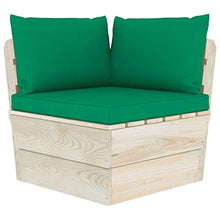 vidaXL Divano da Giardino a 2 Posti su Pallet con Cuscini Legno Abete