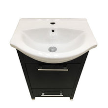 Rubea Blackey - Mobiletto da bagno in legno massello, 500 mm