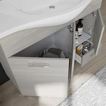Kiamami Valentina MOBILE BAGNO A TERRA 105 CM CON ANTE LAVABO E SPECCHIO | RIMINI