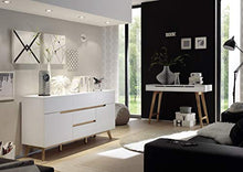 Möbel-Store24 M52242WE5 - Armadio in MDF impiallacciato, 85 cm, colore: Bianco opaco