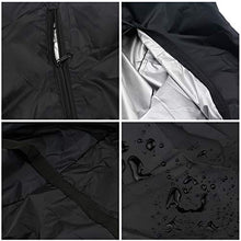 Keebgyy - Cuscino per sedia da esterni, con cerniera e maniglie, impermeabile, colore: Nero