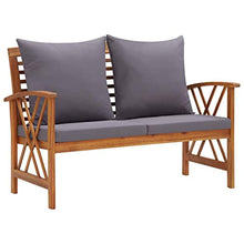 FAMIROSA Set Divani da Giardino 2 pz con Cuscini in Massello di Acacia-0274