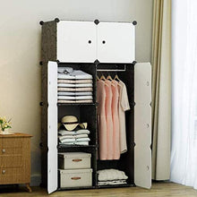 LYYJIAJU Combinazione Armadio in casa Economia di Spazio Armadio modulare, Semplice e Comodo assemblaggio, di Grande capacità, Risparmio di Spazio, e può Essere spostato a piacimento (Color : A)