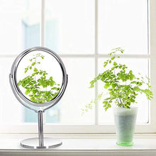 WM specchio da tavolo in metallo specchio da trucco piccolo specchio rotondo donna specchio specchio da trucco specchio - 11.5
