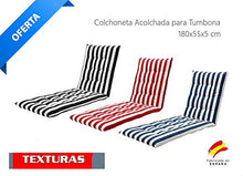Texturas Classic Materassino per sdraio, 180 x 55 x 5 cm, blu