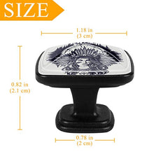 American compass tattoo art Pomelli per Porta Set di 4 Pomelli per Mobili Manopole per Cassetti Cucina Armadio Vetro