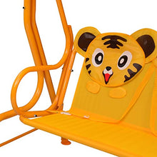 E E-NICES Dondolo a Panchina per Bambini Giallo 115x75x110 cm in Tessuto