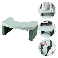 Cabilock Sgabello in Plastica Antiscivolo per Bambini Sgabello in Plastica per Bagno Home Office Asilo (Verde)