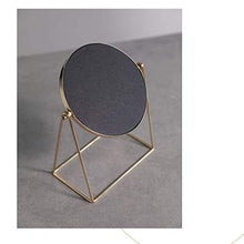 Xu Yuan Jia-Shop Specchi da Trucco Trucco Trucco Mirror Gold Retro Desktop Mirror Gold Rim monili Specchio Bagagli Vassoio Specchio Specchio da Toilette Specchio for Il Trucco Specchio da Tavolo