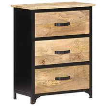 UnfadeMemory Cassettiera 60x30x75 cm in Legno Massello di Mango
