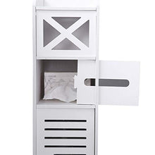 Wealthgirl - Armadietto da bagno, impermeabile, colore: bianco, robusto