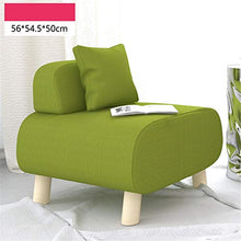 Divano per Living Room Individual Cloth Lazy Small Sofa Semplice e Moderna Poltrona per Soggiorno e Ufficio (Color : Yellow, Size : 56 * 54.5 * 50cm)