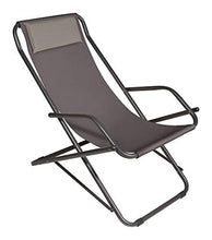 VERDELOOK Formentera, Poltrona a Sdraio oscillante, 90x60x73 cm, Grigio