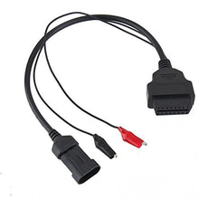 SaySure - 1Pcs Black 3 Pin to OBD2 OBD Adapter Cable for Fiat Cars