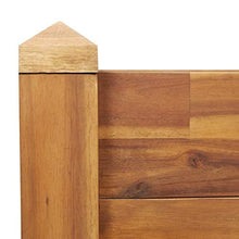 Letto Rialzato da Giardino 160x60x44 cm Legno Massello d'Acacia
