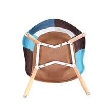 Uderkiny Set di 2 sedie Sedia Patchwork con braccioli, Applica alla Cucina Soggiorno alla Sala da Pranzo, ECC (Blu)
