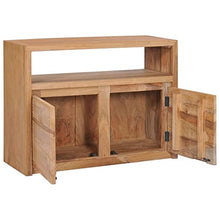 vidaXL Credenza 80x30x60 cm in Legno Massello di Teak Madia Comoda Funzionale Durevole Robusta Resistente Ampia Solida Pratica Mobile Armadio