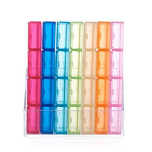 DOITOOL - Contenitore per pillole da viaggio, 1 kit di separazione variopinta, separabile, 28 pezzi, contenitore portatile per pillole, contenitore per medicine