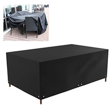 WINOMO Copertura per mobili da giardino, impermeabile, per tavolo da esterno, 213 x 132 x 74 cm