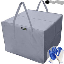 Grande Borsa da Giardino Impermeabile - Borsa per Cuscino -borsa per cuscini da esterno - 80*80*60cm +Guanti giardinaggio