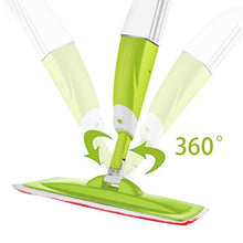 SSAYY Mop Mop Spray A 360 Gradi con 3 Cuscinetti in Microfibra Riutilizzabili Spin Mop Combinazione per Pavimento in Legno Mop Automatico per Piastrelle in Ceramica Bagnato O Asciutto