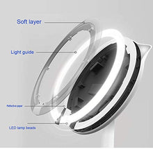 AJH Specchio cosmetico a LED per Trucco con 10 specchi da Tavolo Illuminati con ingrandimento Specchio cosmetico a Specchio, specchier