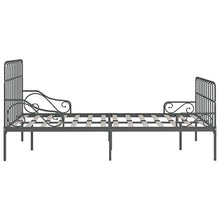 SKM Giroletto con Doghe Grigio in Metallo 120x200 cm