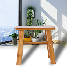 Crisis Bambino, Sgabello Basso antitarme, Panca Bambino, per la Vita(Small Square Bamboo Stool)