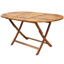 vidaXL Legno Massello di Acacia Set da Pranzo per Esterni 7 pz Tavolo e Sedie