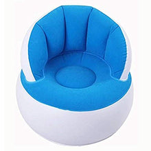 YUEBAOBEI Pouf per Bambini con Sedia Floccata E Divano Morbido Gonfiabile per Bambini,Blu
