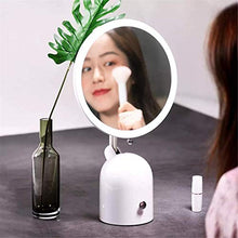 Lshbwsoif Specchio Trucco Specchio Con Luce LED Portatile USB Ricaricabile Dimmerabile Lampada Regolabile Per Bagno Camera Da Letto