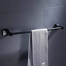 GYCS Mensola angolare per Bagno Nero Single Pole Bagno Hardware Pendente Single Pole Towel Rack Accessori per Il Bagno