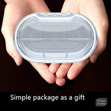 REOOHOUSE Organizer portatile per pillole, scatola portatile per pillole di vitamine per medicinali da viaggio, materiale Tritan senza BPA(Rosa)