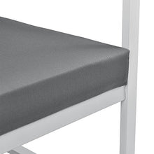 casa.pro] 2 x Poltrona da Giardino - 70 x 60 x 60 cm - Mobile da Giardino in Un Set di 2 - Grigio/Bianco