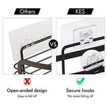 Umi. Essentials BSC219DF-BK-P2 - Mensola autoadesiva per bagno, confezione da 2 pezzi, colore nero opaco