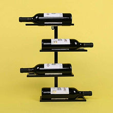 ZfgG Vino Wine Rack Bagagli A Parete Wine Rack Europea Retro Ferro Battuto Wine Rack Rack Glass Bar Rack A Muro (Color : A, Size : 45CM)