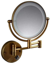 Specchio per Il Trucco a Parete Specchio per Il Trucco con Cablaggio Nascosto Specchio a LED per Appendere a Parete Specchio di Bellezza telescopico da 8 Pollici Specchio ingranditore 3X a d