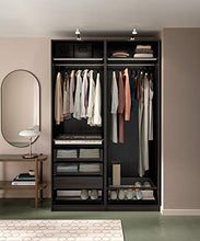 PAX telaio armadio 75x58x236 nero-marrone