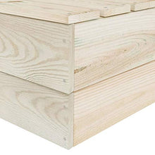 Tidyard 3 pz Set Divano Pallet Modulare da Giardino Esterno a 2 Posti con Tavolino in Legno Abete Impregnato,Divano 2 Posti da Giardino per Esterno in Legno,Divano Modulare da Giardino Esterno Legno