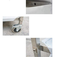 YIN YIN Carrello per Ripiani Carrello da Cucina in Acciaio Inox for Auto da Pranzo Mobile for Auto conveniente Hotel Argento 75X40X83.5 Carrello a rulli (Size : 85X45X90CM)
