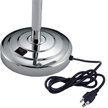 Specchi per trucco da tavolo a LED, specchio da 8 pollici cromato con luci Specchio illuminato ingranditore cosmetico regolabile in ottone con spina,7X