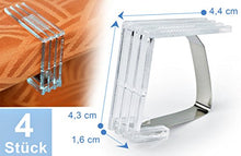 ASIS nettrade mollette per tovaglia, 12 pezzi, in plastica trasparente, con molla in metallo