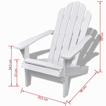 BIGTO - Sedia da Giardino con ottomana in Legno