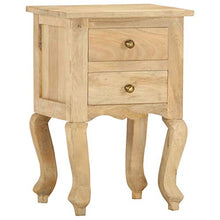 vidaXL Comodino 40x35x60 cm in Legno Massello di Mango