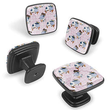 Mucca carina Pomelli per Porta Set di 4 Pomelli per Mobili Manopole per Cassetti Cucina Armadio Vetro