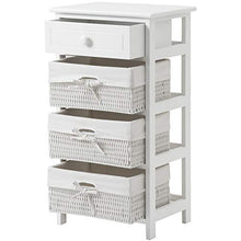 WGYDREAM Comodino Comodino Comodino Comodino Comodino Comodino Bianco Comodino Comodino con 3 Cestini Organizer