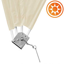 Deuba Tenda da Balcone a ventaglio Supporto per Parete 140x140cm Protezione dal Sole Privacy Beige