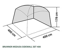 BRUNNER Parete laterale per gazebo MEDUSA 4x4