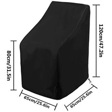Beikalone - Coprisedia da giardino, 65 x 65 x 120 cm, in poliestere Oxford